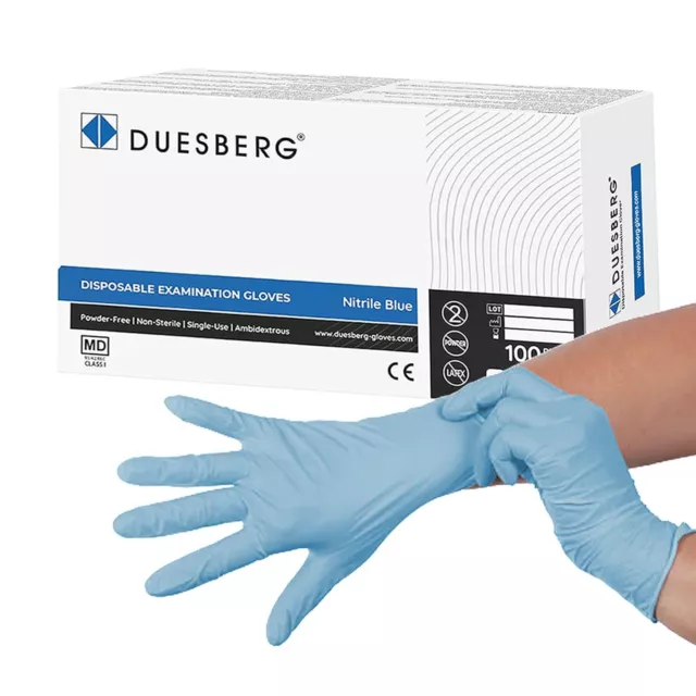 Duesberg Nitrile Gloves, Non-Sterile Latex-Free Disposable Gloves, 1000PCs