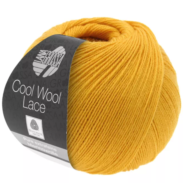 Wolle Kreativ! Lana Grossa - Cool Wool Lace - Fb. 9 maisgelb 50 g