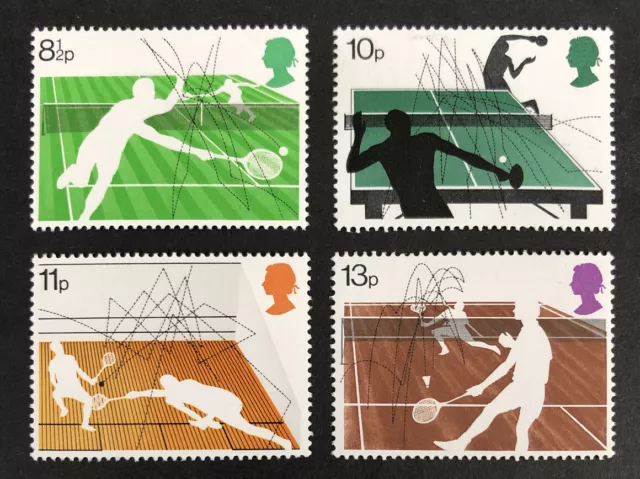 GB 1977 Mint MNH Racket Sports Set SG 1022 - 1025