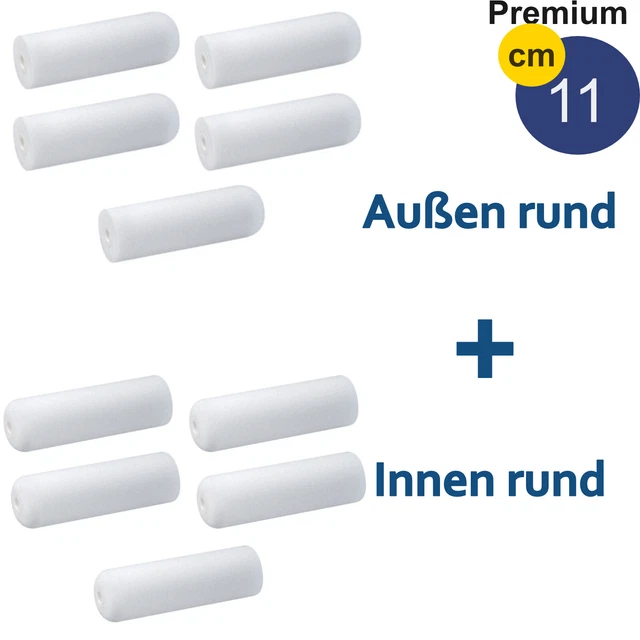 Set 10 Tlg lackierwalze Schaumwalzen Farbrolle Lackwalzen Lackrolle Schaumwalze