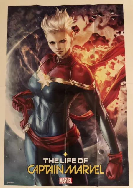 Life of Captain Marvel Promo Poster 24" x 36" New Never Used Artgerm