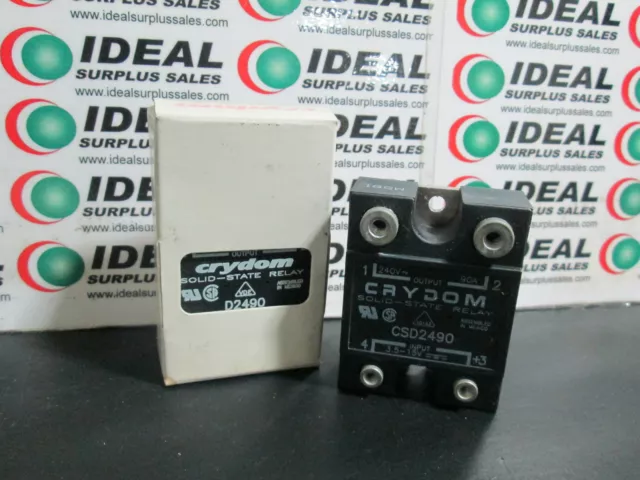 Crydom D2490-10 Solid State Relay 90A 32VDC - New In Box