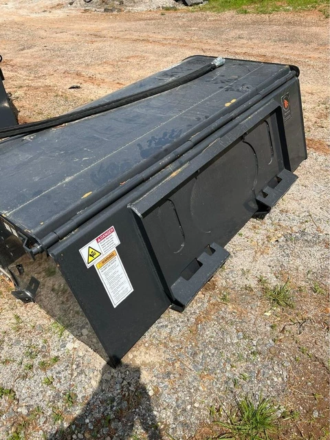 Wolverine 72” Hydraulic Sweeper Bucket Skidsteer Attachment