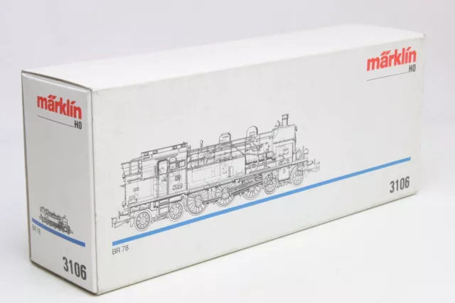 Märklin H0 Leerkarton 3106 BR 78 Leerverpackung Schachtel OVP mit Inlay