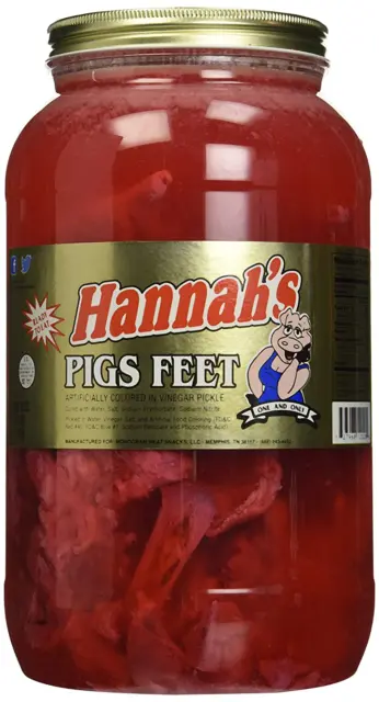 Hannah'S Pickled Pigs Feet 10-12 Ct. Gallon Jar