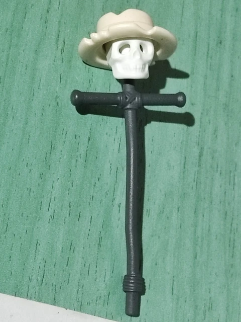 Lot Accessoires Playmobil Vintage – Chapeau Femme, Charrette, Thème Western (années 70/80)
