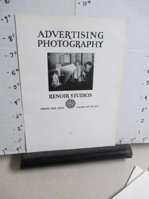 revista anuncio 1927 artista publicitario RENOIR Studios fotografía Nueva York