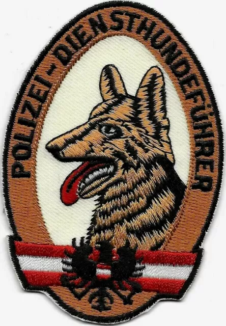 Österreich K-9 DHF Polizei DienstHundeführer BRAUN Abzeichen Patch Hundeführer