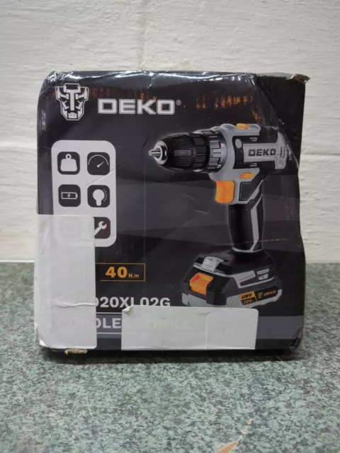 DEKO PRO Cordless Drill 20V Electric Power Drill Set Tool Drills Cordless Set