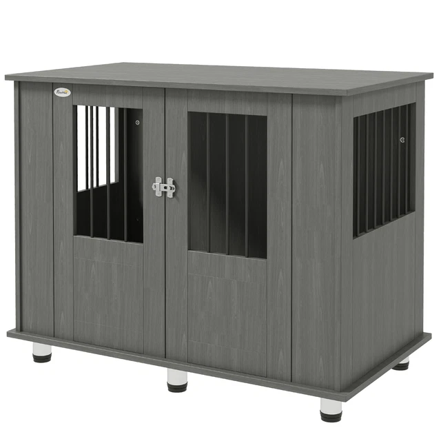 Tavolo cassa per cani medi e grandi con porta magnetica per interni