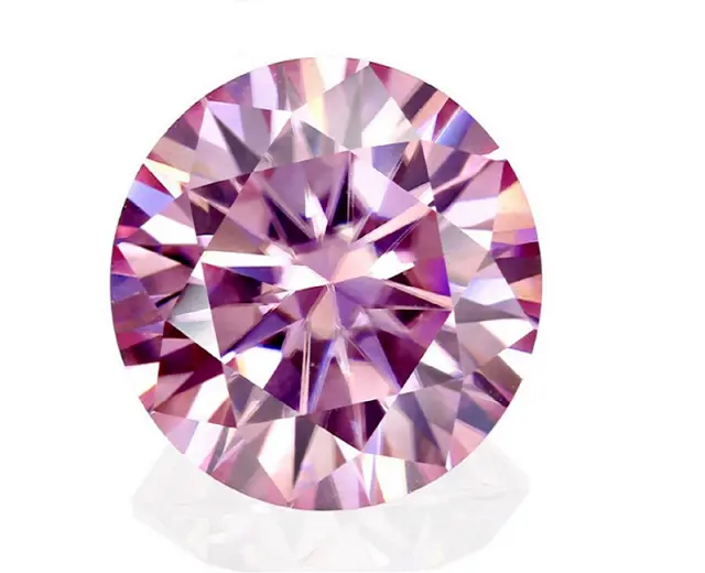 1.00 Ct Pink Diamond Certified D Color Round Cut Gemstones VVS1 6mm