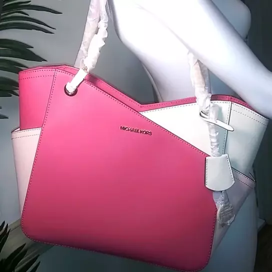 Michael Kors Women's Bag Handbag Jet Set Travel Chain X LG Tea Rose Multi