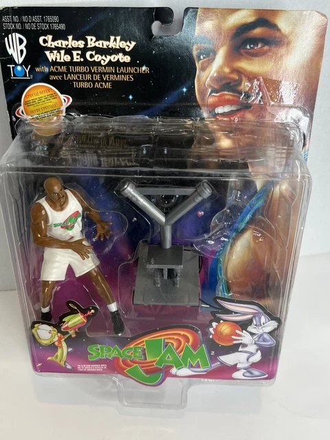 VTG 1996 SPACE Jam Charles Barkley & Wile E. Coyote Action Figure