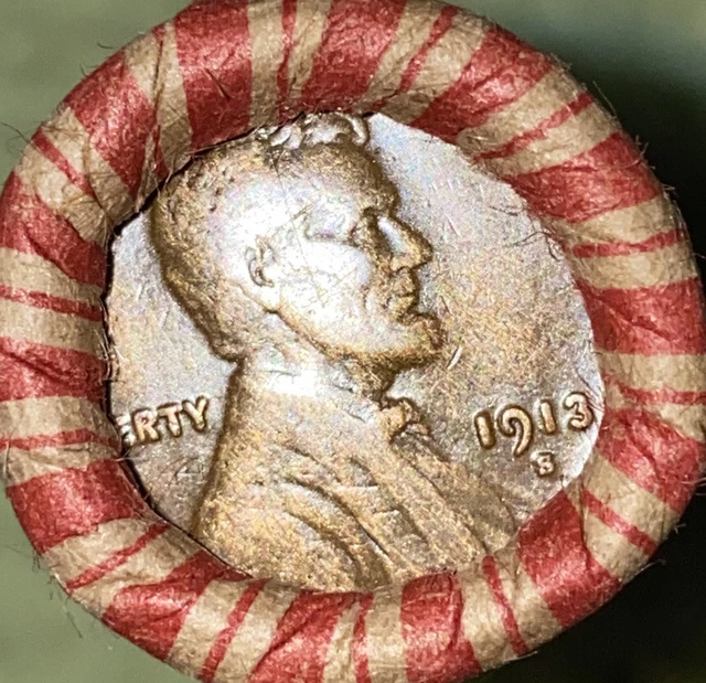 1 US Lincoln Wheat Cent 1C Penny Roll 1931-D/1913-S (50 Coins) 40%+ Pre-1940 2