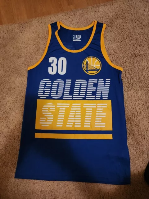 Nike Golden State Warriors Statement Edition Stephen Curry 30 Au Jersey GSW 'Black Yellow' 863152-060 US S