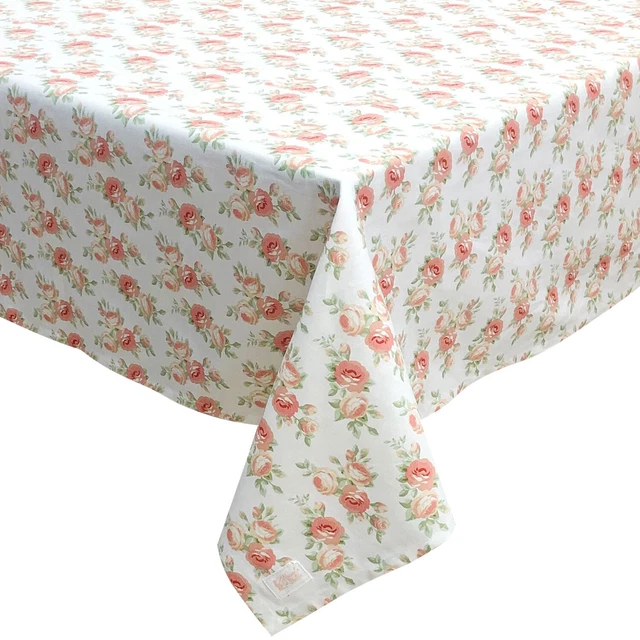 Chemin de table rose, Nappe de table à manger shabby chic