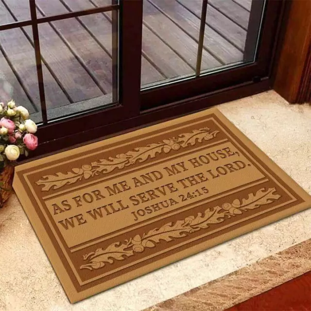 As For Me And My House We Will Serve The Lord Door Mat