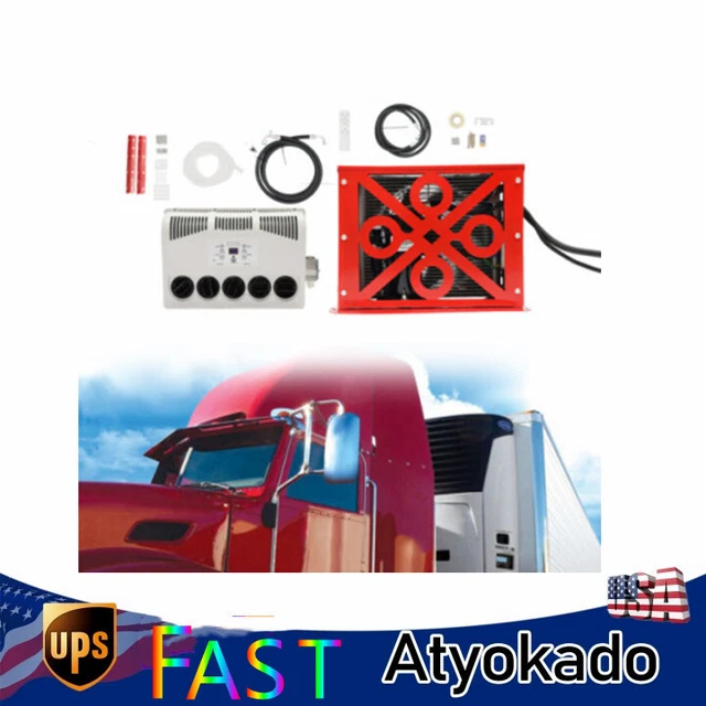 12V 11000 BTU Truck Cab Air Conditioner Split AC For Semi Trucks Bus RV