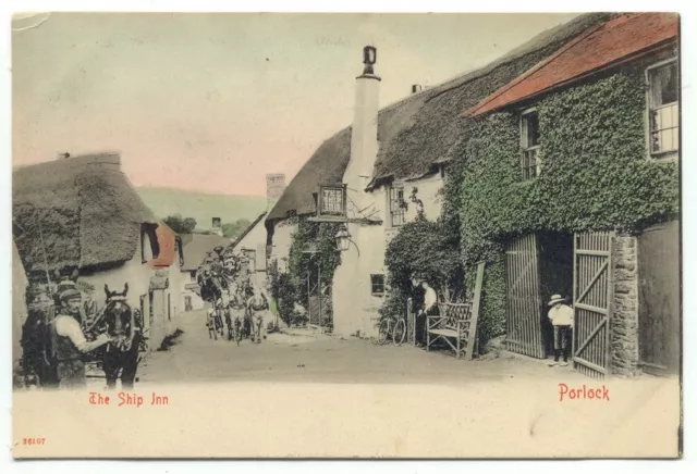 Porlock England The Ship Inn Postcard