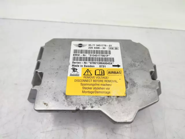 Boitier air bag MINI MINI 2 R56 PHASE 1 1.6i - 16V COOPER /R:63206885