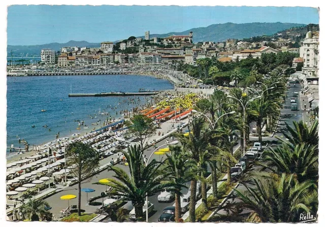 cannes ,la plage de la croisette et le suquet