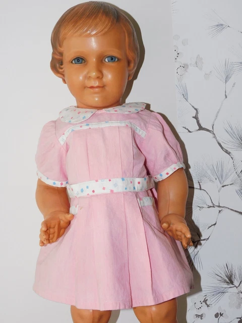Poupée Petitcollin En Celluloïd – Colette, Les Doigts Agiles, Vintage