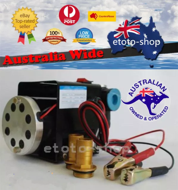 12V 24V Heavy Duty Fuel Oil Diesel Transfer Pump 70 L/min Continuous Rated