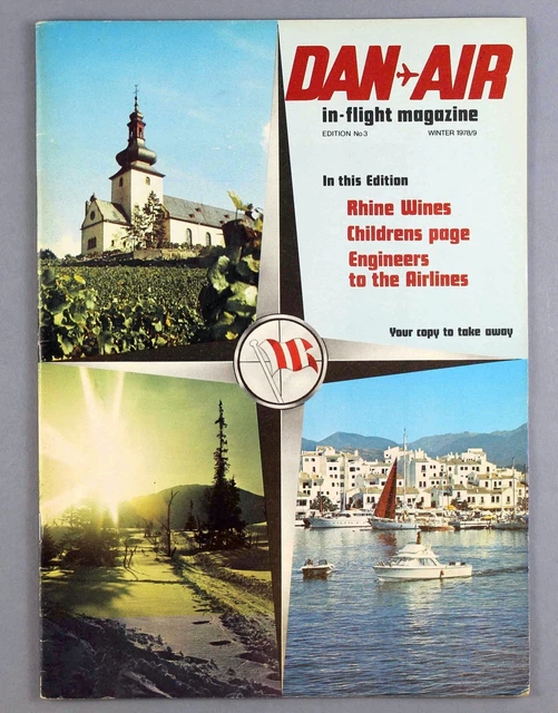 DAN AIR VINTAGE Airline Inflight Magazine Winter 1978/79 Fleet Cabin ...