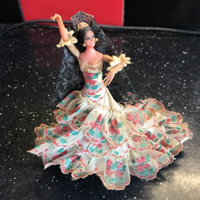 Vintage Marin Flamenco Spanish Dancer Collectable Costume Doll 14cm