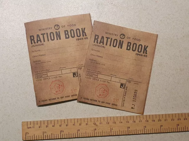 10x 1944 Repro Ration Book WW2 Home Front Food History Remembrance Day War