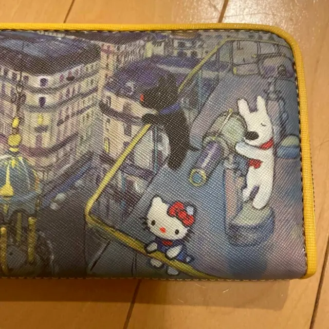 Sanrio Hello Kitty Gaspard &Lisa Long Wallet Coin case w/tag Lovely Super Rare 2