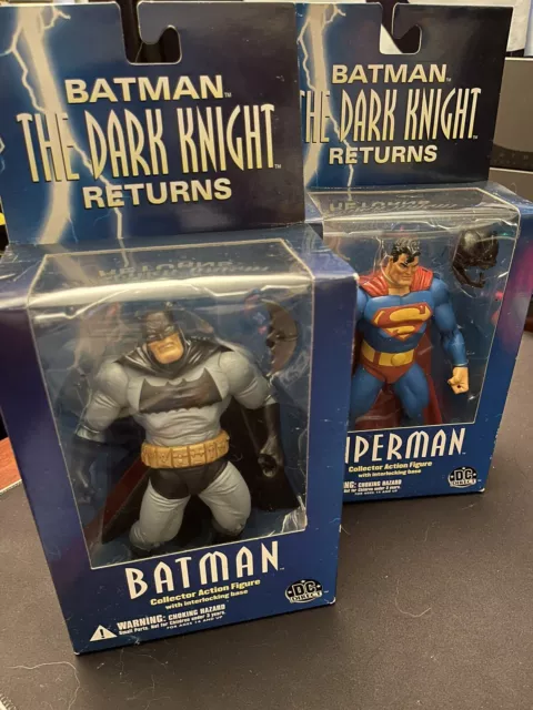 Dark Knight Returns Action Figure Set DC Comics Direct Batman Superman New
