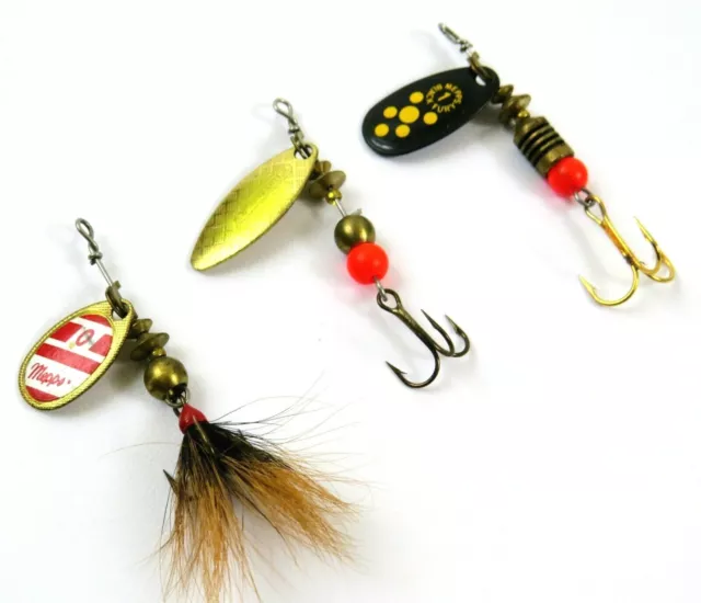 MIXED LOT OF 3 Various Mepps Spinnerbait Fishing Lures, Black Fury, Aglia  $10.39 - PicClick