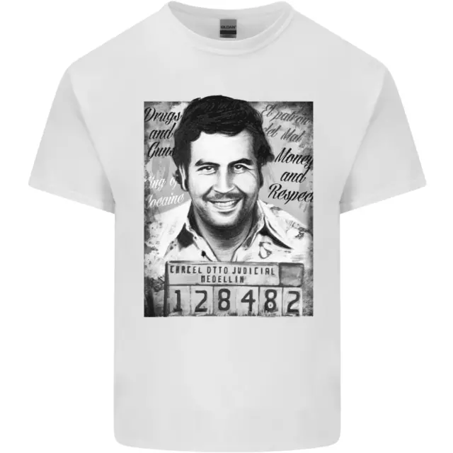 Maglietta top Pablo Escobar tag shot da uomo cotone 2