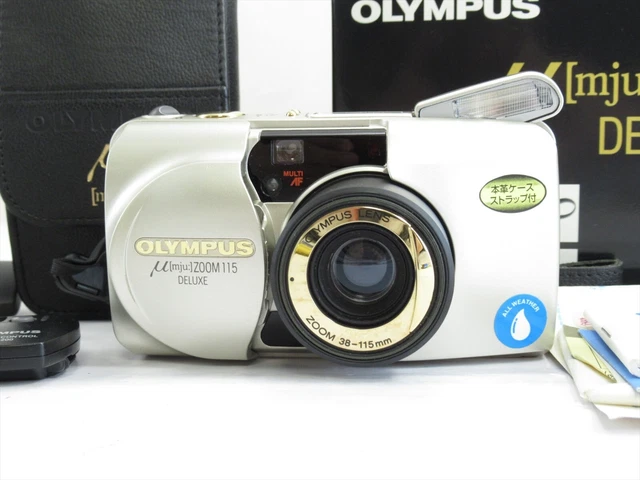 【EXC++++ in BOX】Olympus μ mju Zoom 115 Deluxe Point & Shoot film camera #4546