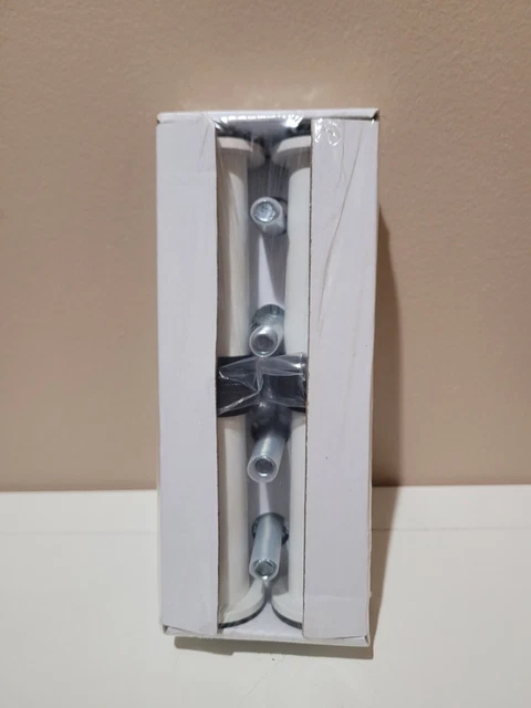 SET of 4 - Ikea CAPITA Legs for Cabinet Steel, White 4 1/2" 302.635.75 - NEW