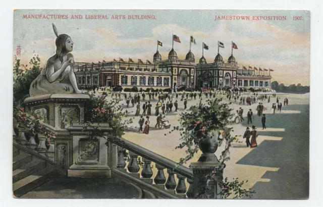 1907 Jamestown Exposition postcard Manufactures & Liberal Arts Bldg [5838.106]