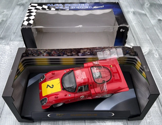 RICKO ALFA ROMEO TIPO 33/2 RED #2 CASONI/DINI IMOLA 500km 1968 1