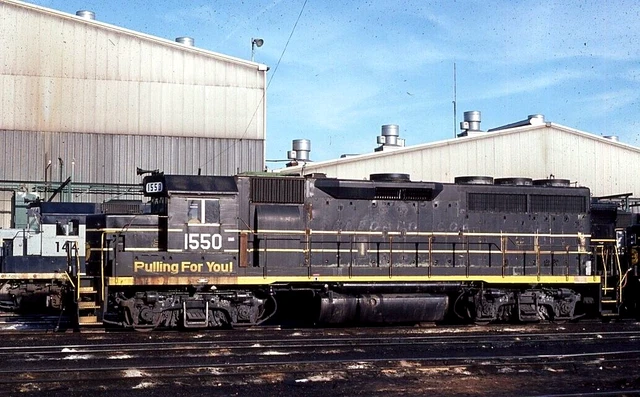 ORIGINAL 1981 RAILROAD SLIDE SCL SEABOARD COAST LINE 1550 Richmond VIRGINIA AIR