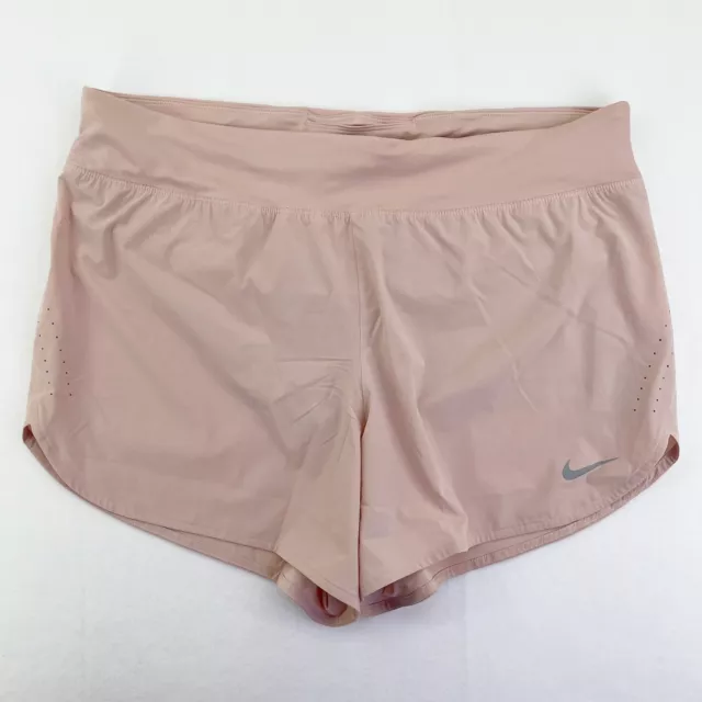 Nike 1X Shorts Womens Plus Size Pink Running Lined Flex Eclipse Pink Oxford 2