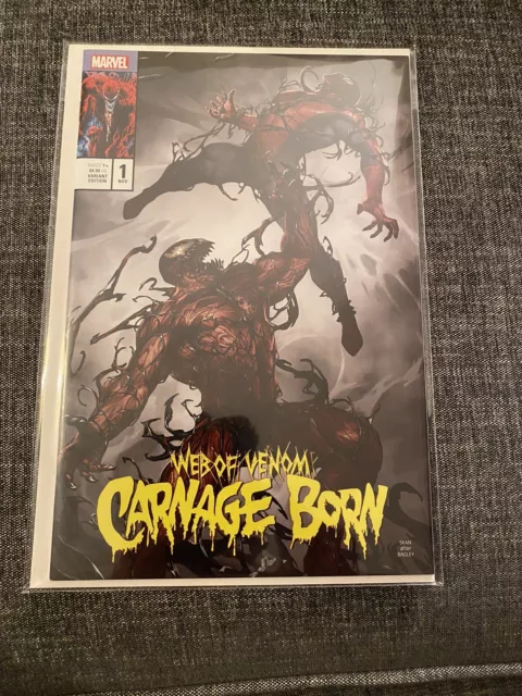Web of Venom Carnage Born #1 Skan After Bagley Variante MCU