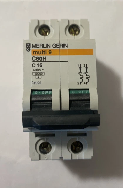 Interrupteur Magnétothermique Merlin Gerin C60N 4P 6A 6kA - Neuf Sous Emballage - Schneider
