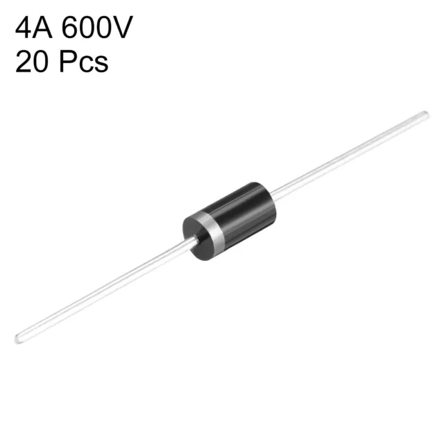 20 Stück Gleichrichterdiode 4A 600V axiale Siliziumdioden MUR460 3