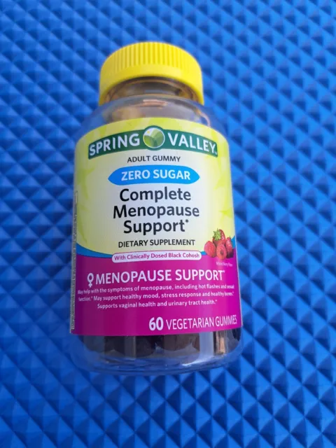 Gomitas vegetarianas Spring Valley Zero Sugar apoyo completo para la menopausia, 60 unidades