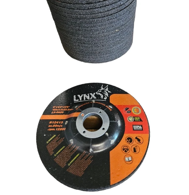 10 Pack - 5" x 1/4" x 7/8" Metal Grinding Wheels T27 Discs for Angle Grinders