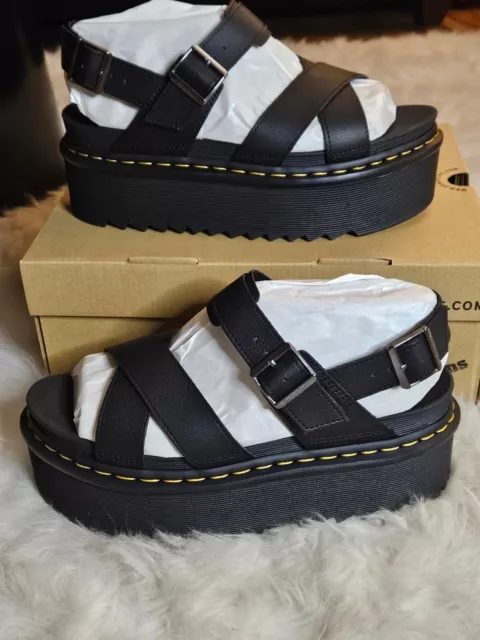 DR. MARTENS VOSS II QUAD Sandals Black Athena New $74.95 - PicClick