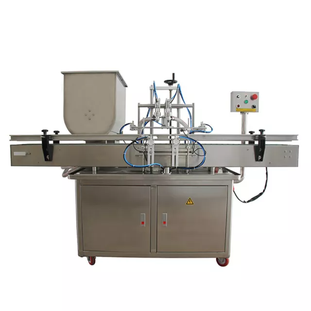 4 Nozzles Automatic Paste Filling Machine For Fill Cosmetic Creams Heavy Sauces 3