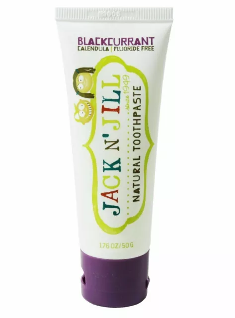 Jack N Jill Enfants Naturel Dentifrice-Cassis -bio-aucune Cruauté-sans