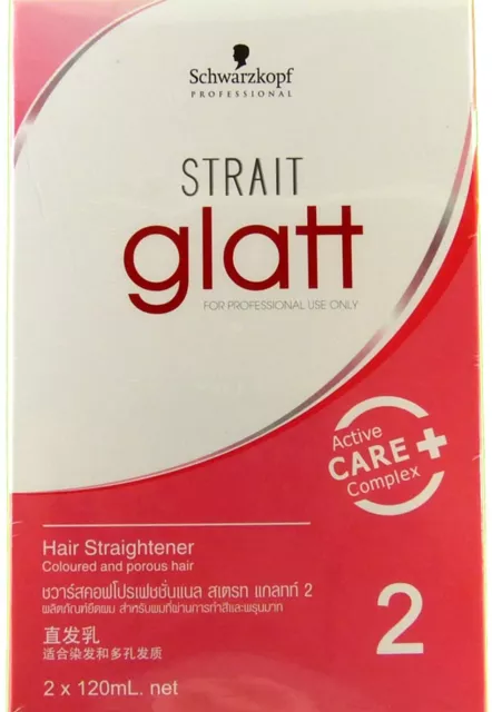 Glatt Strait Schwarzkopf Hair Straightener Cream Professional Styling No.2