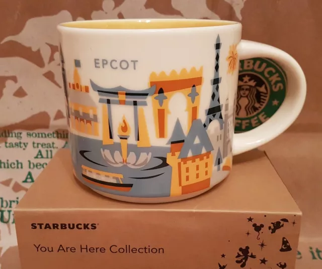 Starbucks Coffee Mug/Tasse/Becher DISNEY'S EPCOT You Are Here,NEU i.Geschenkbox!